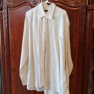 XXL men's longsleeve linen dress shirt